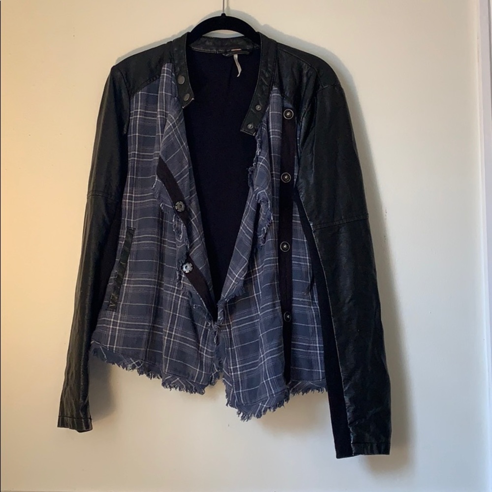 Free people leather jacket